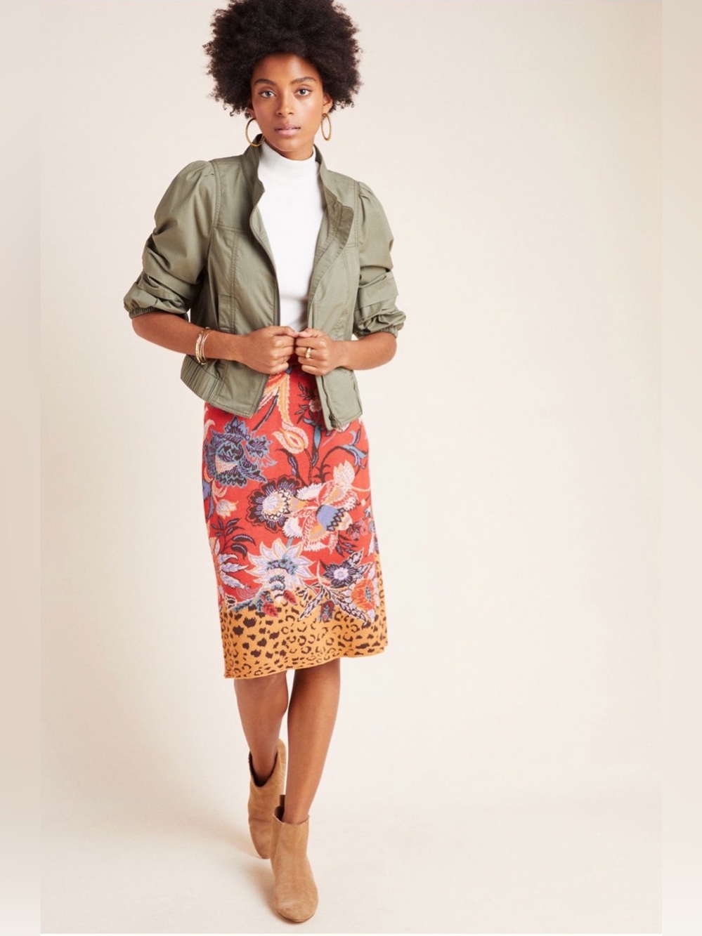 Anthropologie Maeve Delphinia Knit Pencil Skirt (Price Firm)